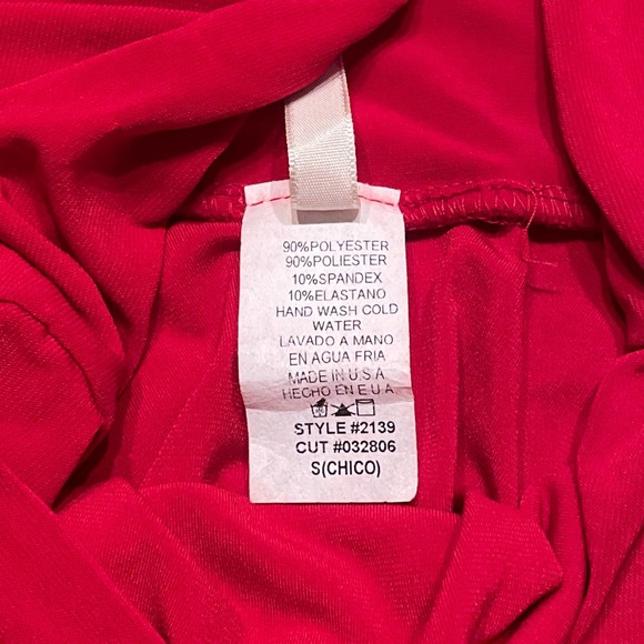 Topping red asymmetrical skirt - Picture 3 of 6